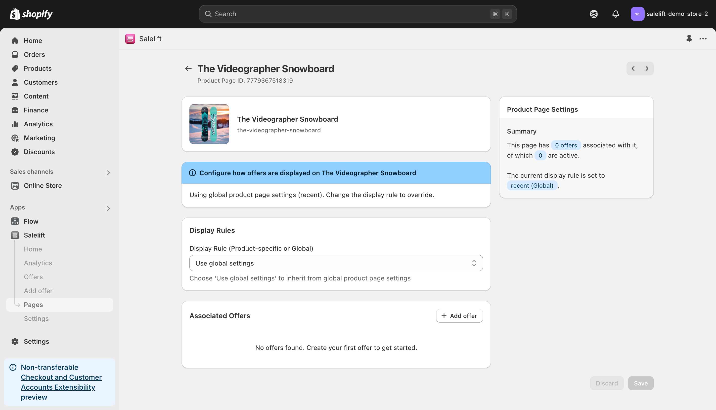 Product-specific rules